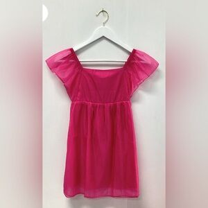 Chic Pink Sheer Dress